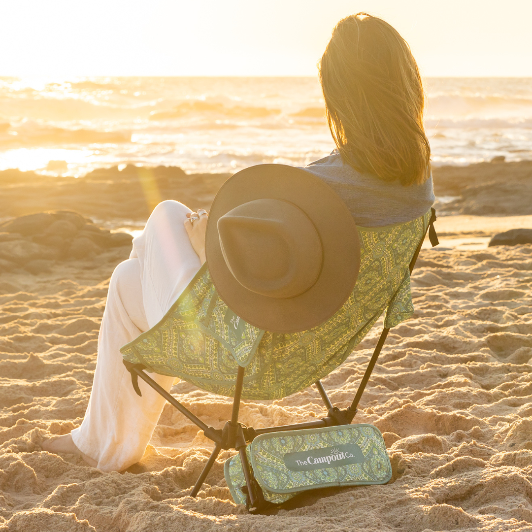 Seafoam Blooms Everywhere Chair