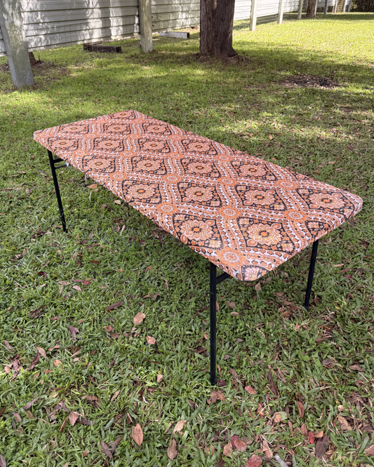 6ft Wildfire Blooms Stretch Camping Table Cover