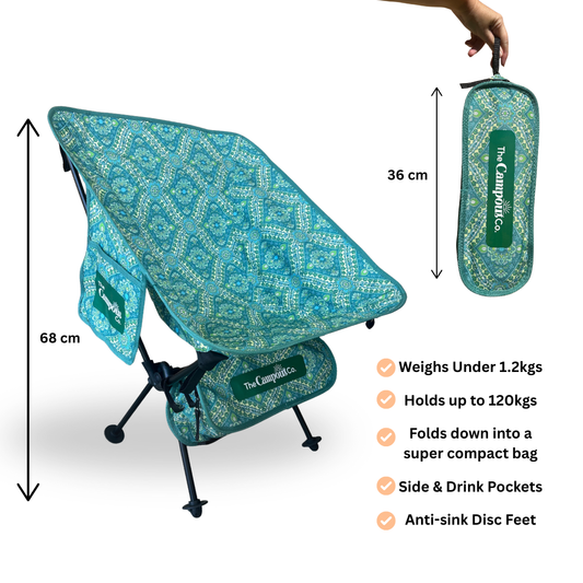 Seafoam Blooms Everywhere Chair