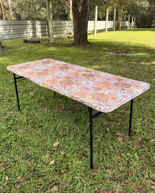 6 Ft Bare Boho Stretch Camping Table Cover