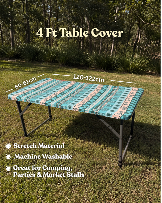 4ft Laguna Stretch Camping Table Cover