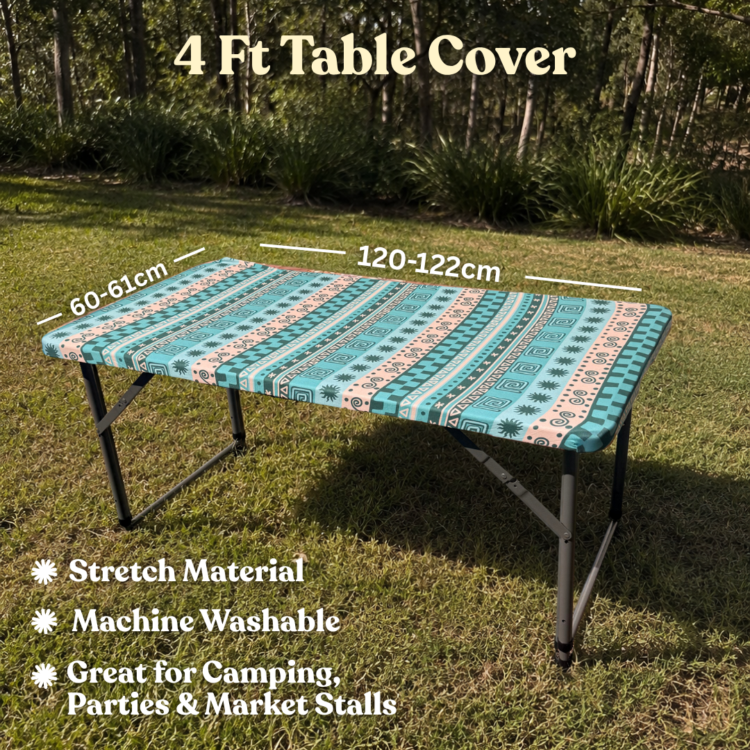 4ft Laguna Stretch Camping Table Cover