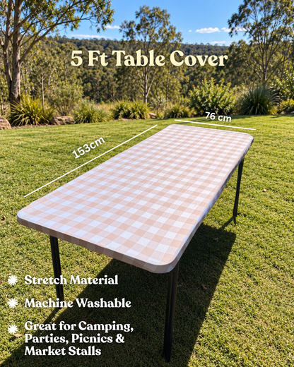 Sandy Stretch Camping Table Cover