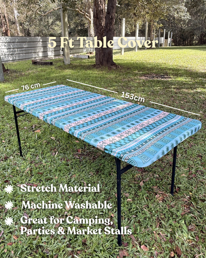 5ft Laguna Stretch Camping Table Cover