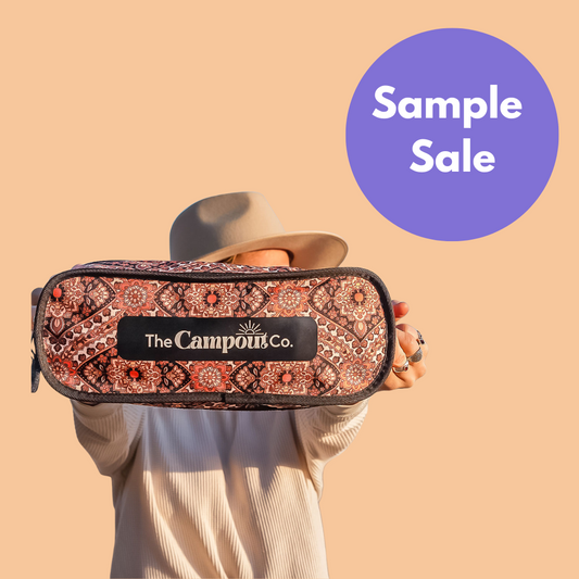 SAMPLE SALE - Wildfire Blooms - NO FRAME- Fabric seat & Bag ONLY