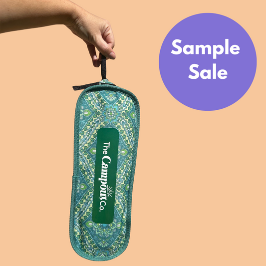SAMPLE SALE - Seafoam Blooms - NO FRAME- Fabric seat & Bag ONLY